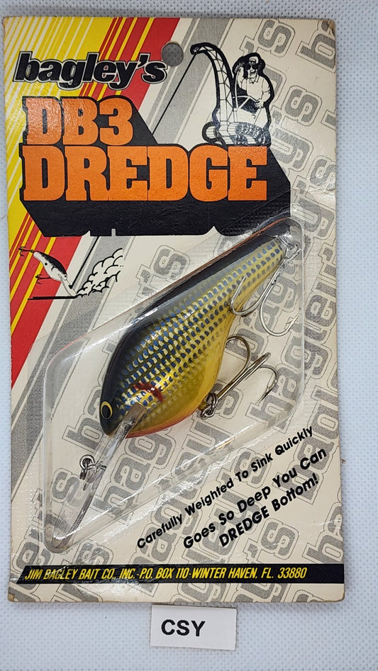 bagley db3 fishing lures Diving B3 DB3-FCSS Flash Crippled Shad on Silver Color New on Card Old Stock Florida Bait Bagley Diving B3 DB3-PAR Bagley