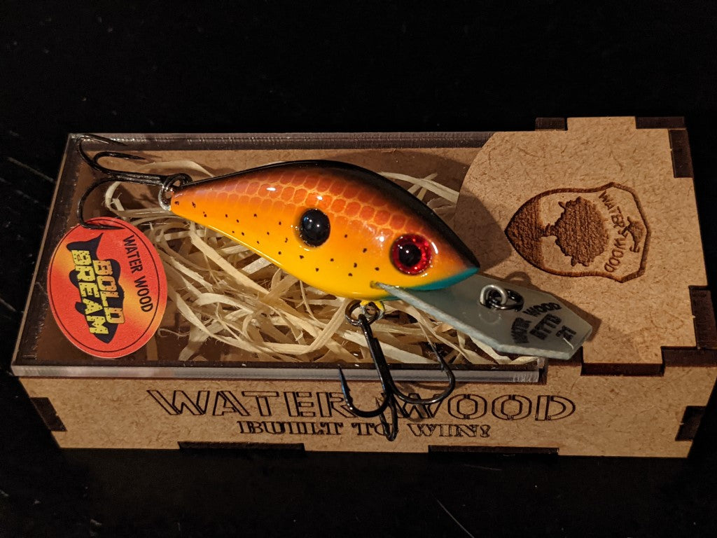 CUSTOM WOOD FISHING Lure Hand Painted Spotted Top Water Crankbait With  Hooks EUR 8,40 - PicClick ES